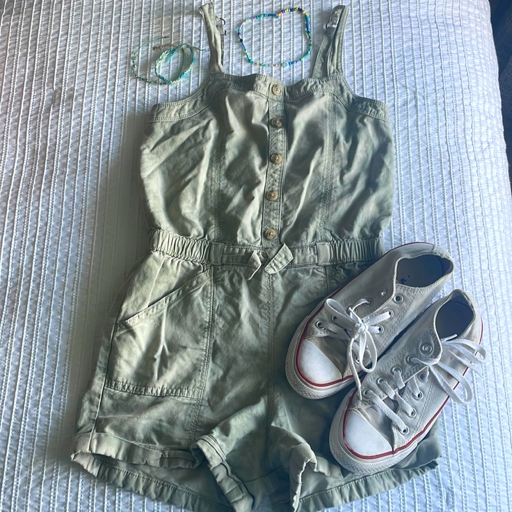 Abercrombie Kids Girls Tie Dye Romper 9/10